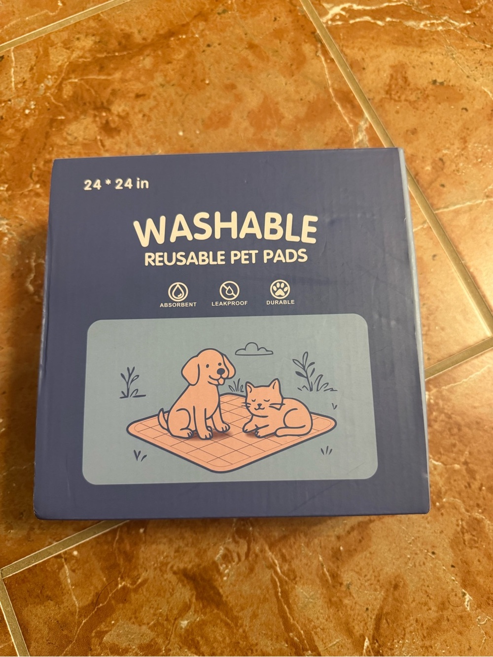 Washable Reusable Pet Pads 24x24 NEW Dog Training
